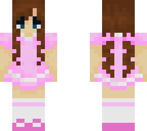 girl in pink dress