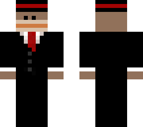 monkey in suit (red hat)
