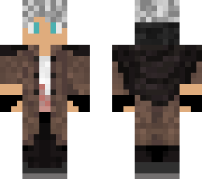 my pogtopia suit skin but the jacket is 2nd layer and there is white shirt under