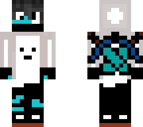 my signature skin with a white hoodie and adidas trousers