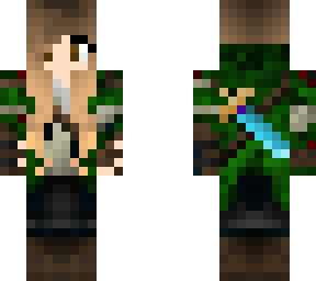 my usual skin (but in green)