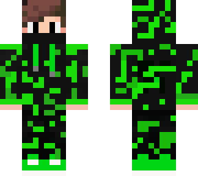 neon green of my skin