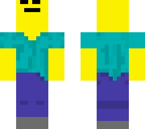 noob with steve clothes