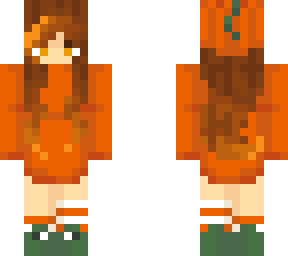 original pumpkin girl skintober day 21