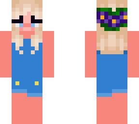overalls and flower crown