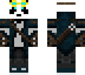 panda scientist with golden googles by panda studios