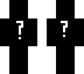 question mark in black