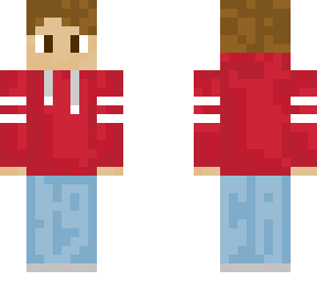 red hoodie with jeans