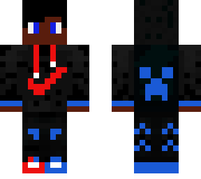 skin dark blue dragon look