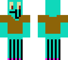 Spongebob Squidward Minecraft Skins