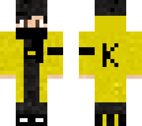 yellow and black trenchcoat