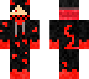 young anime cute demon boy with hud