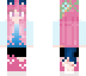 average blue eared cat girl