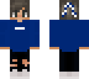 blue checkered aethestic