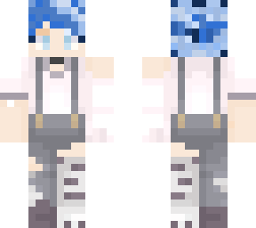 blue haired, same skin type