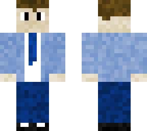 blue suit