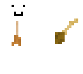 broom man by himself