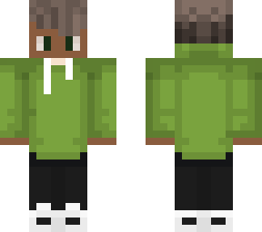 green hoodie