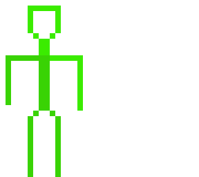 green stickman