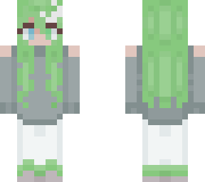 green sweater