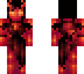 into flames
