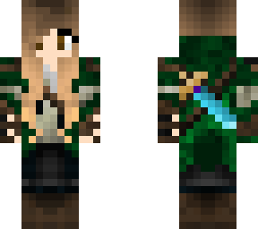 my usual skin (dark green)