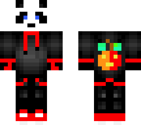 panda red/orange pumpkin