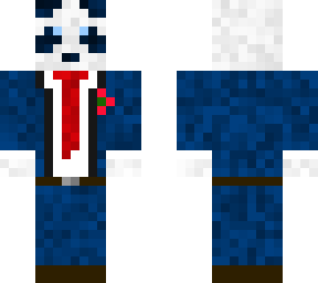panda with a suit (blue)