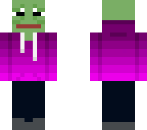 pepe the frog purple  hoodie
