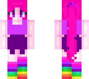 pink hair girl