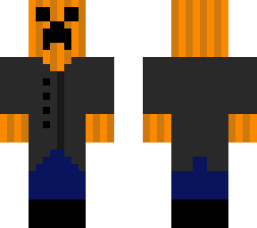 pumpkin man in suit