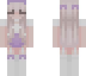 purple kawii girl