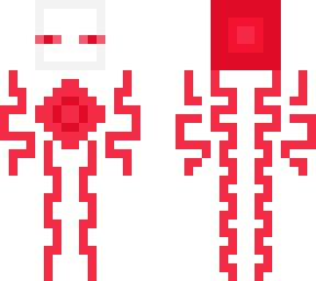 red and white endermen