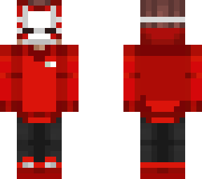 red veli with mask