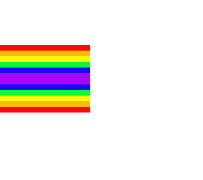 when white light hits there is a rainbow