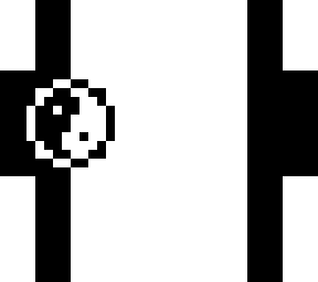 yin yang  black and white opposite swirl skin