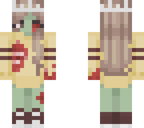 zombie girl skin(with blood n stuff)