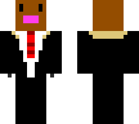 a diglett in a suit