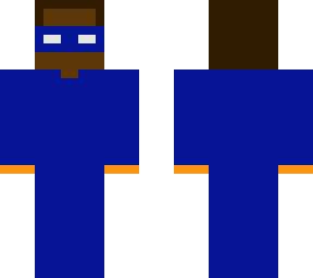 blue herobrine with mask