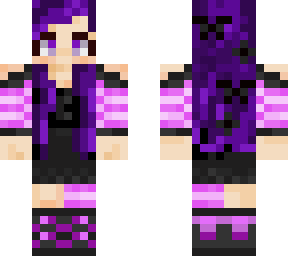 cute purple goth witch