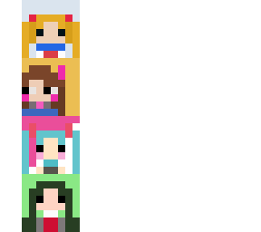 d.va, sailormoon, froppy and miku icons