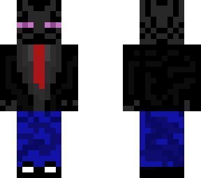 ender man in suit