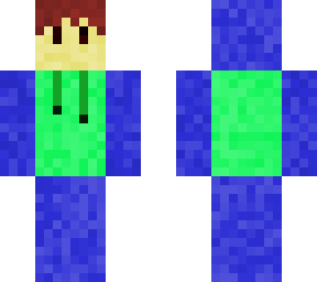 green and blue boy