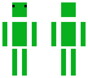 green outlined blob