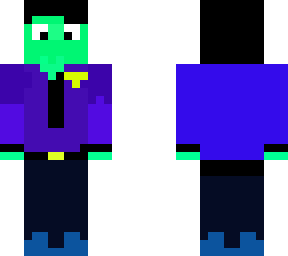 hombre de morado