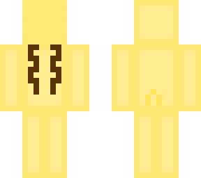 look down with skin applied for weird character