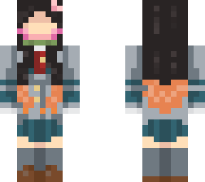 nezuko in bnha uniform.