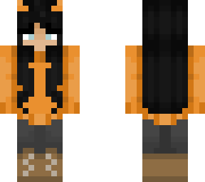 orange sweater