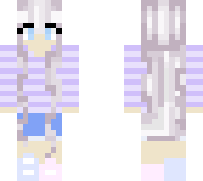pastel purple haired girl