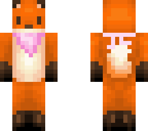 pink bandana fox